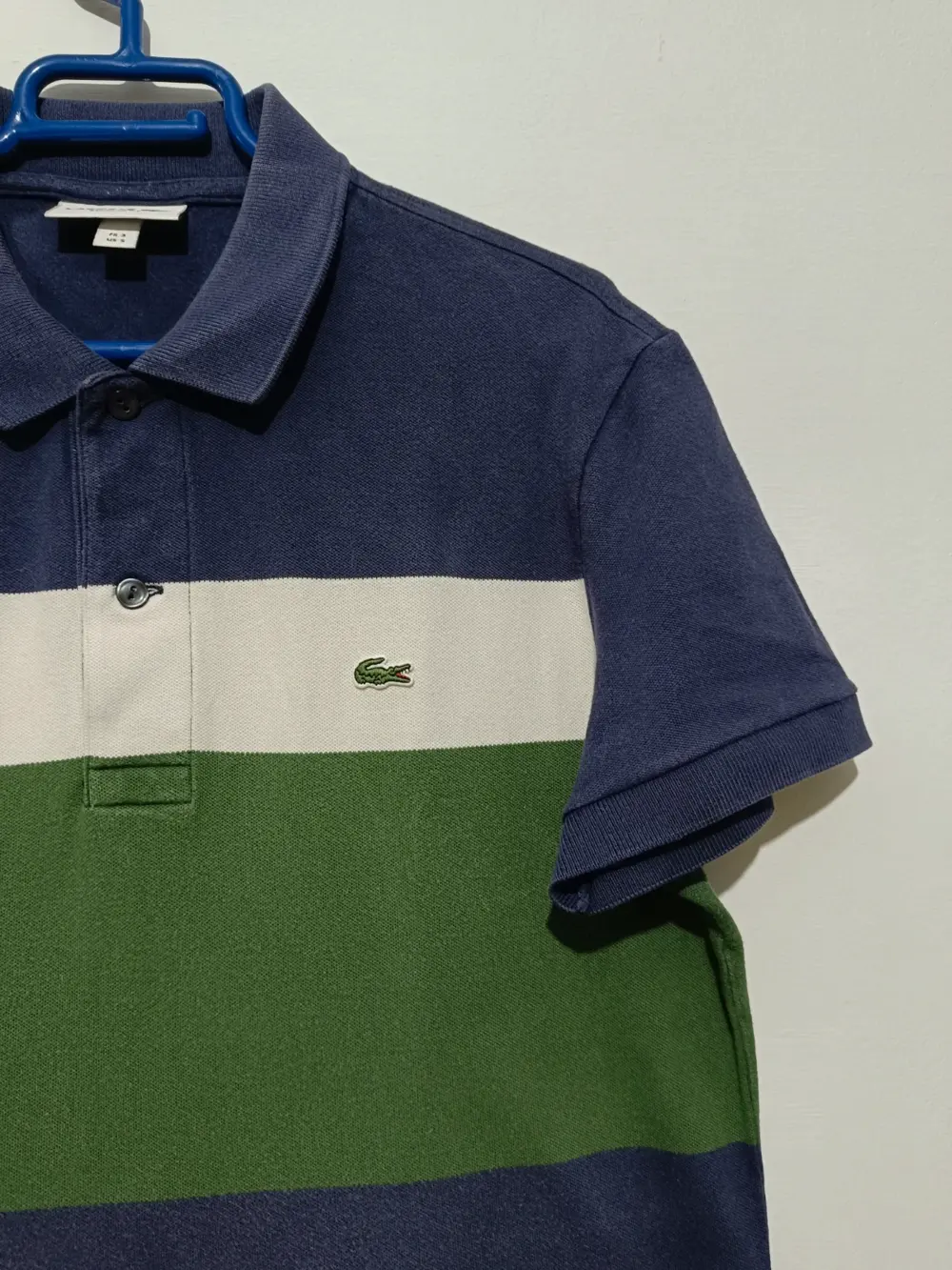 Polo vintage Lacoste talla 3 equivale a una S ver medidas, foto 2