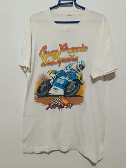 Camiseta vintage Gran Premio de España Jerez 1991 Motul Ducados Dunlop talla M/L ver medidas