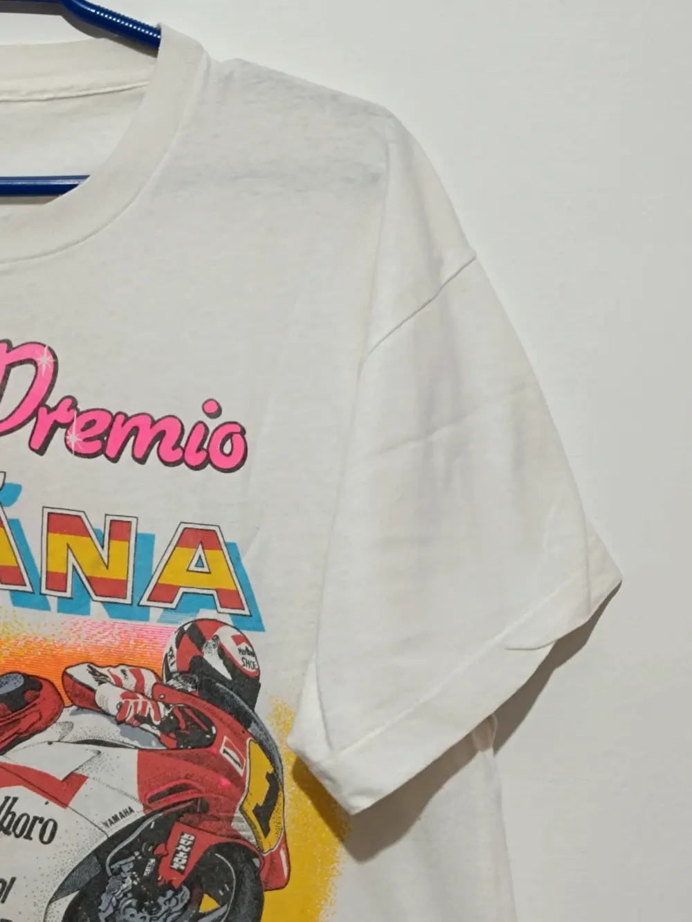 Camiseta vintage Gran Premio España Jerez Malboro Castrol Dunlop año 91 talla M ver medidas, foto 4