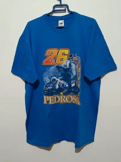 Camiseta vintage moto GP Pedrosa 26 talla XL Fruit of the loom