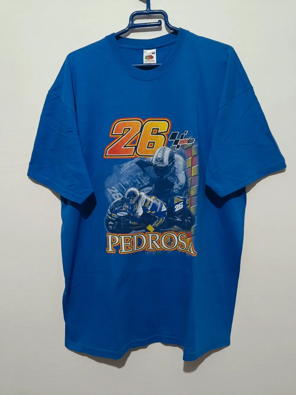 Camiseta vintage moto GP Pedrosa 26 talla XL Fruit of the loom