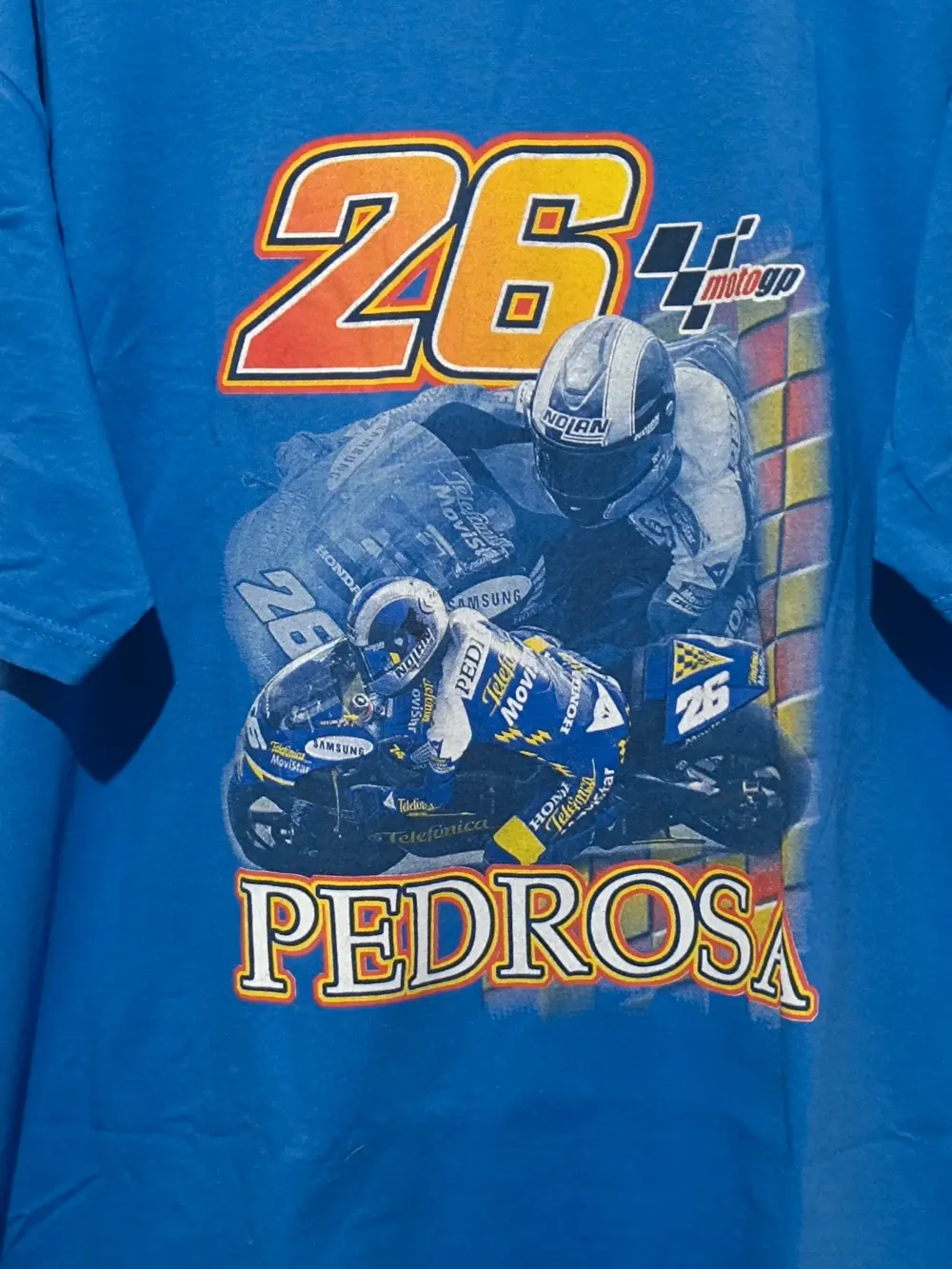 Camiseta vintage moto GP Pedrosa 26 talla XL Fruit of the loom, foto 2