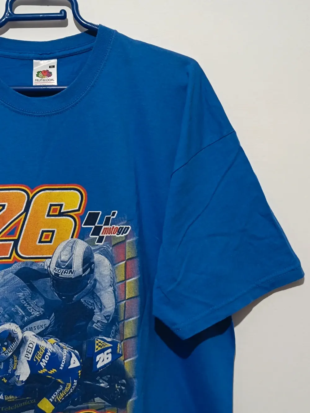 Camiseta vintage moto GP Pedrosa 26 talla XL Fruit of the loom, foto 4