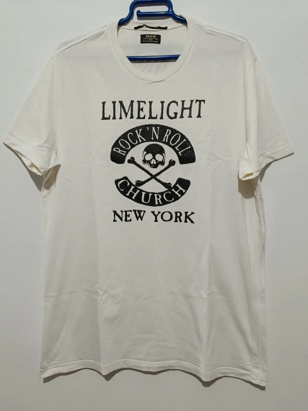 Camiseta LimeLight Rock N Roll Church New York RaRe talla XL sirve para L ver medidas