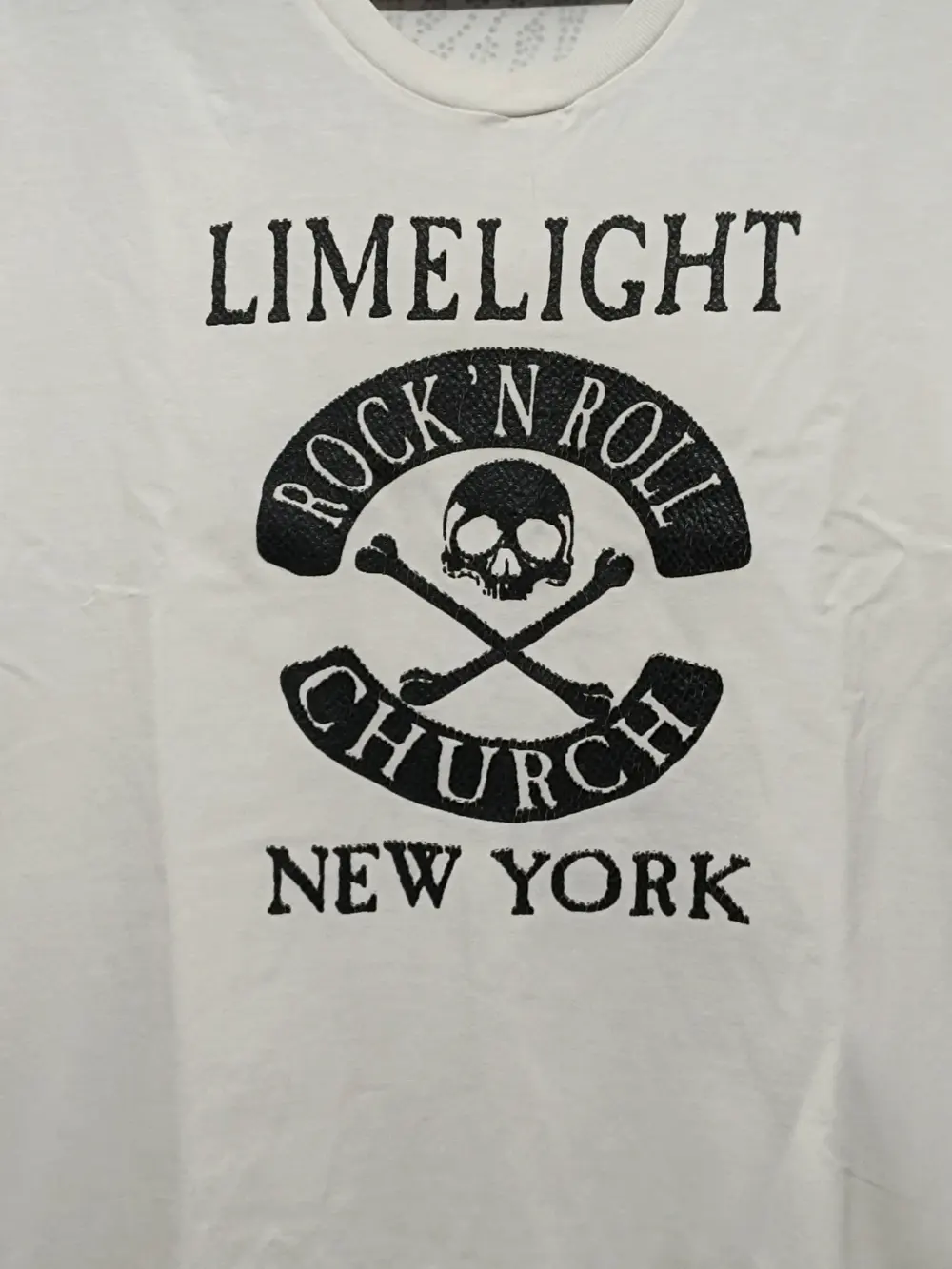 Camiseta LimeLight Rock N Roll Church New York RaRe talla XL sirve para L ver medidas, foto 2