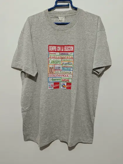 Camiseta vintage Coca-Cola Mundial USA 94 Screen stars talla L