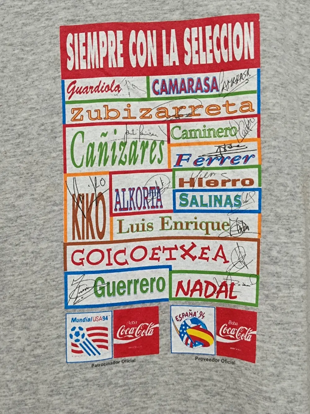 Camiseta vintage Coca-Cola Mundial USA 94 Screen stars talla L, foto 2