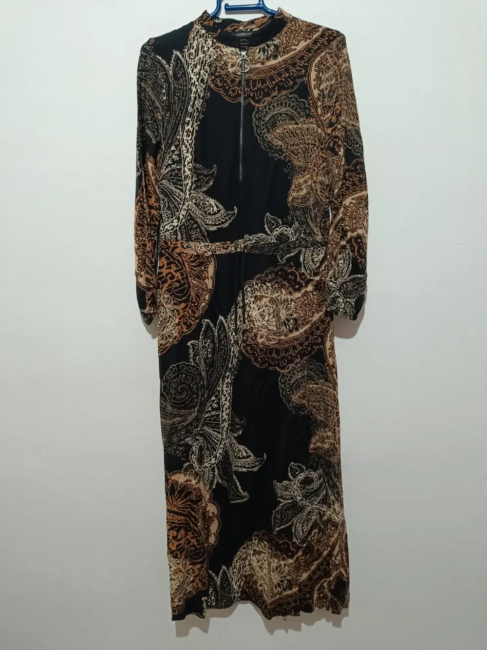 Vestido largo estampado Lauren Vidal talla S