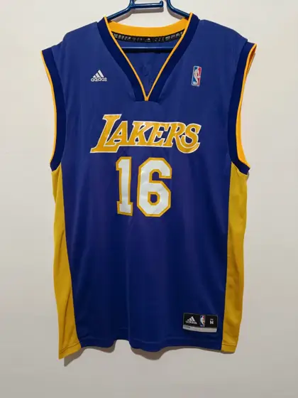 Camiseta vintage Los Angeles Lakers Gasol 16 Adidas talla M