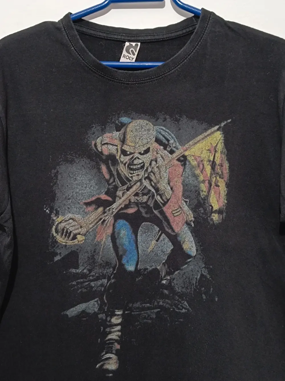 Camiseta Iron Maiden The trooper con bandera estelada Roly talla M, foto 2