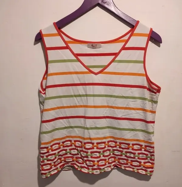 Camiseta tirantes de rayas AdeT