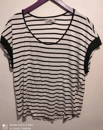Camiseta manga corta de rayas Pull&Bear