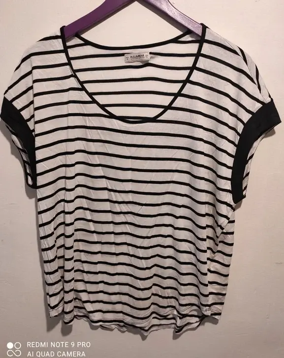 Camiseta manga corta de rayas Pull&Bear