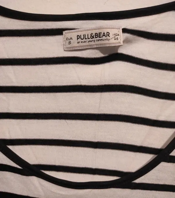 Camiseta manga corta de rayas Pull&Bear, foto 2