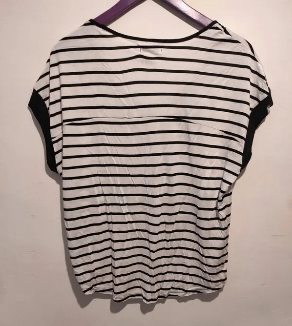 Camiseta manga corta de rayas Pull&Bear, foto 3