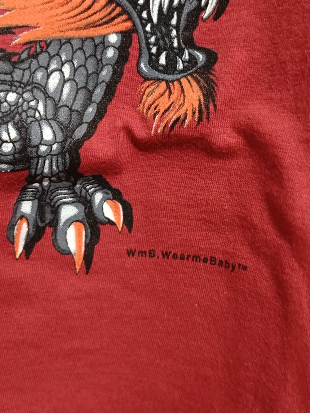 Camiseta vintage Dragon Wear my baby talla L, foto 5
