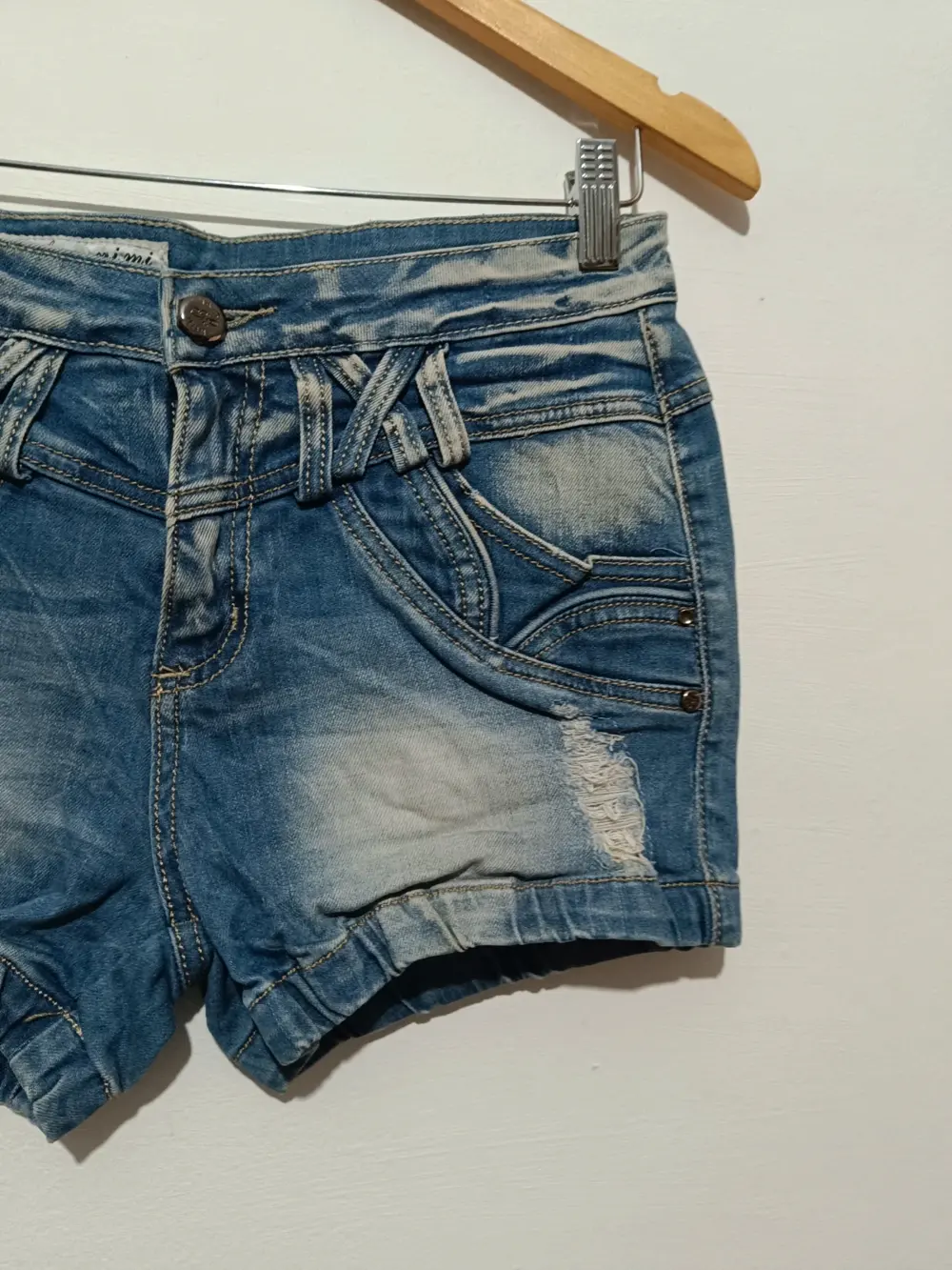 Pantalon short vaquero mi mi jeans talla M ver medidas, foto 3