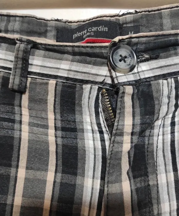 Pantalon corto de cuadros Pierre cardin talla M, foto 2