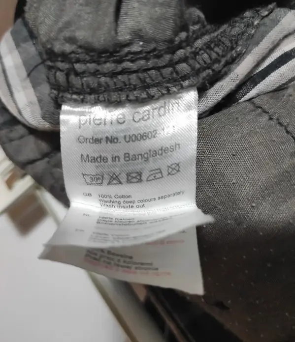 Pantalon corto de cuadros Pierre cardin talla M, foto 3