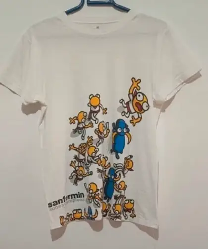 Camisa manga corta San Fermin Pamplona Talla 9-11 años
