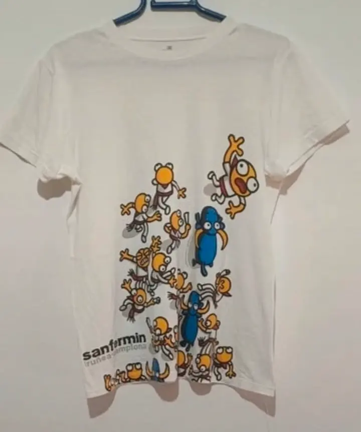 Camisa manga corta San Fermin Pamplona Talla 9-11 años