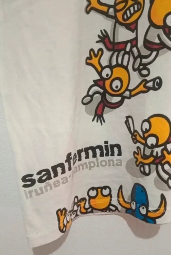 Camisa manga corta San Fermin Pamplona Talla 9-11 años, foto 2