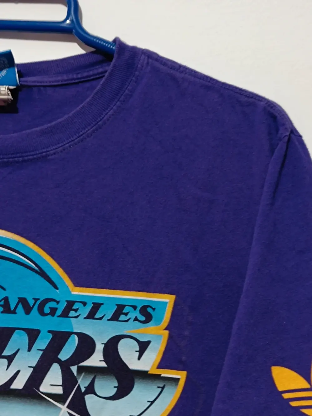 Camiseta vintage manga corta Los Angeles Lakers Adidas originals talla M, foto 3