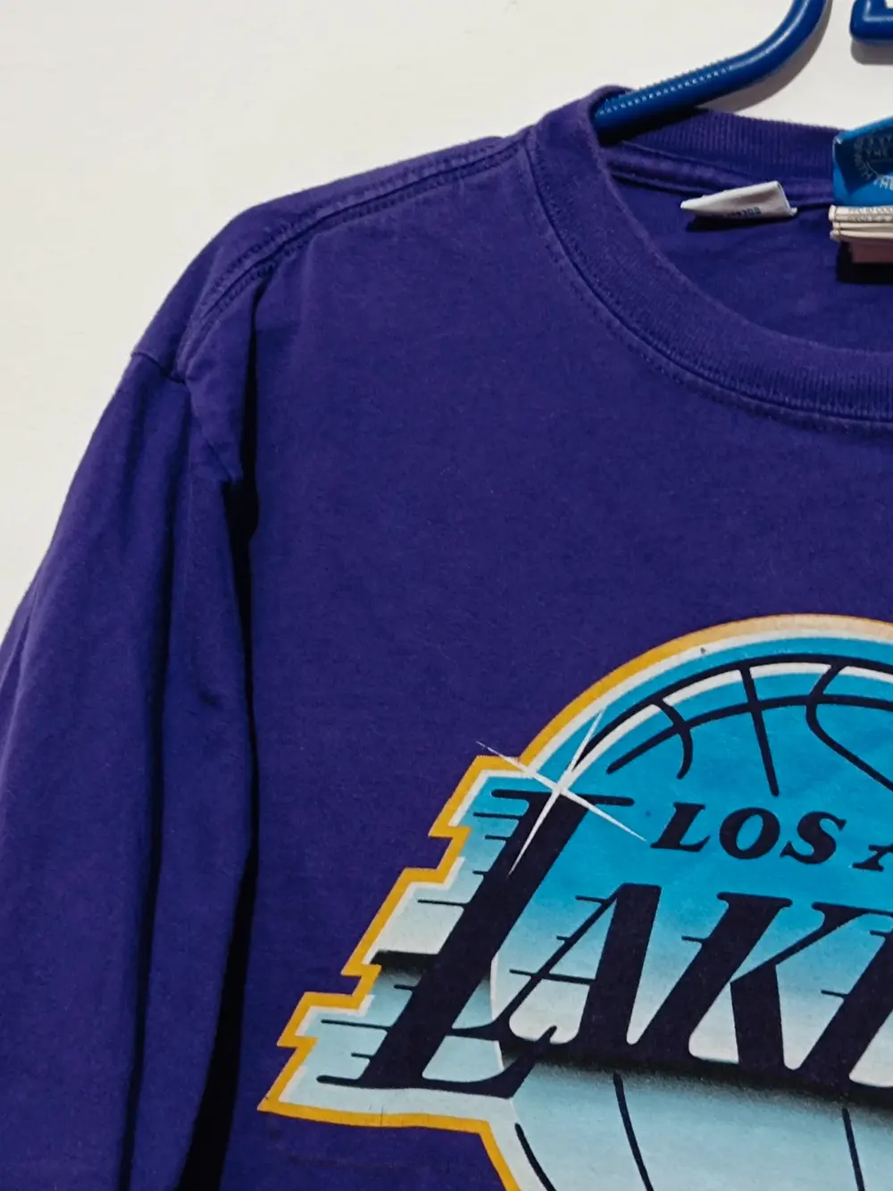 Camiseta vintage manga corta Los Angeles Lakers Adidas originals talla M, foto 4