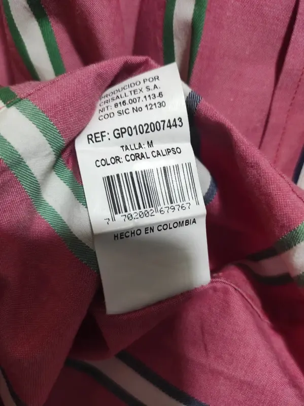 Camiseta manga corta a rayas collezione talla M, foto 5
