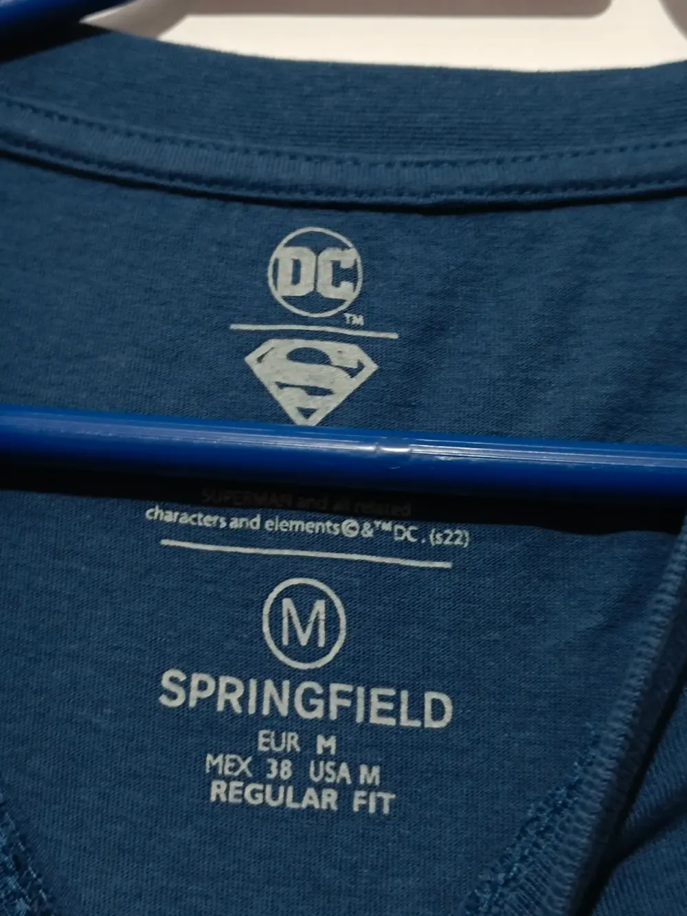 Camiseta manga corta Superman talla M DC comics x Springfield, foto 3