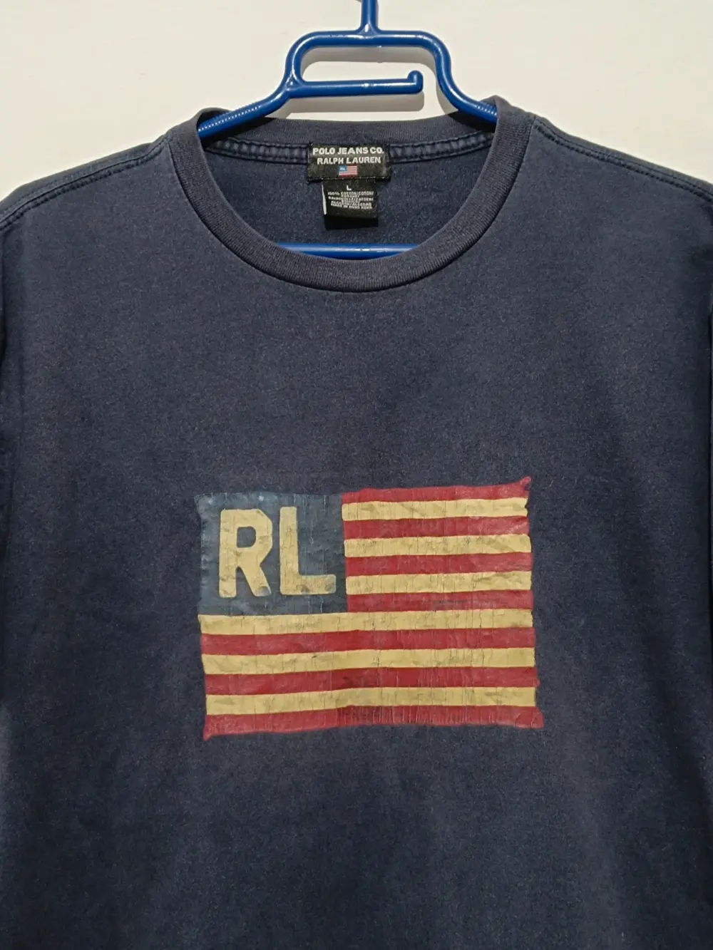 Camiseta estampada Bandera Americana Polo jeans Co. Ralph Lauren talla L, foto 2