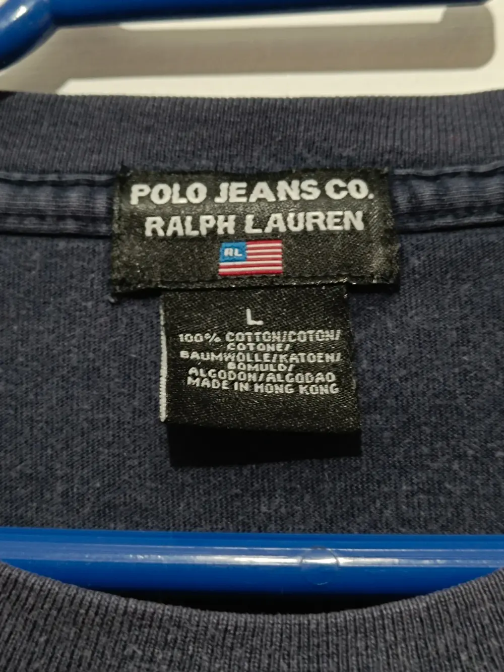 Camiseta estampada Bandera Americana Polo jeans Co. Ralph Lauren talla L, foto 5