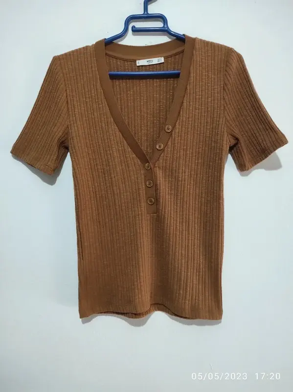Jersey manga corta Mango casual talla S