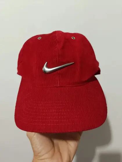 Gorra vintage Nike swoosh Corduroy talla única ajustable adulto unisex