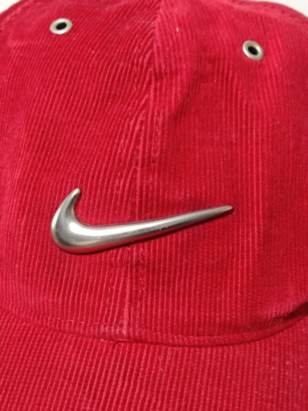 Gorra vintage Nike swoosh Corduroy talla única ajustable adulto unisex, foto 2