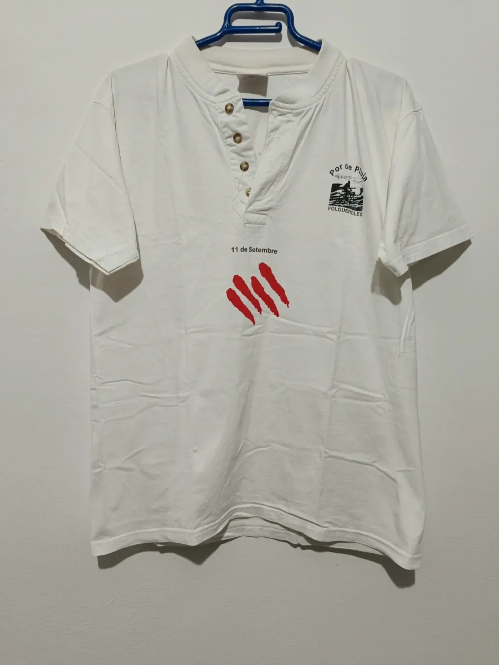 Camiseta 11 de Setembre Por de Pluja talla M