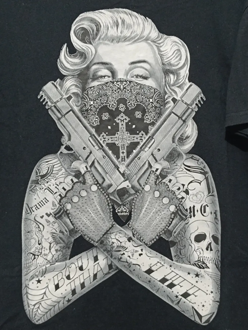 Camiseta Marilyn Monroe gangster talla L Jhk, foto 2