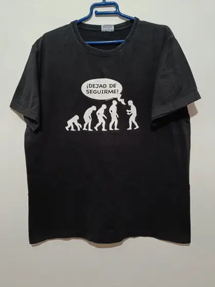 Camiseta manga corta Dejad de Seguirme talla XL sirve para L ver medidas Anbor