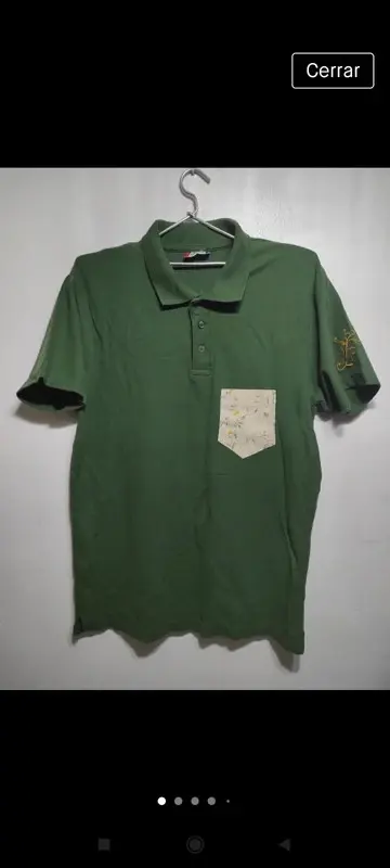 Polo manga corta Clique Talla L, sirve para M ver medidas