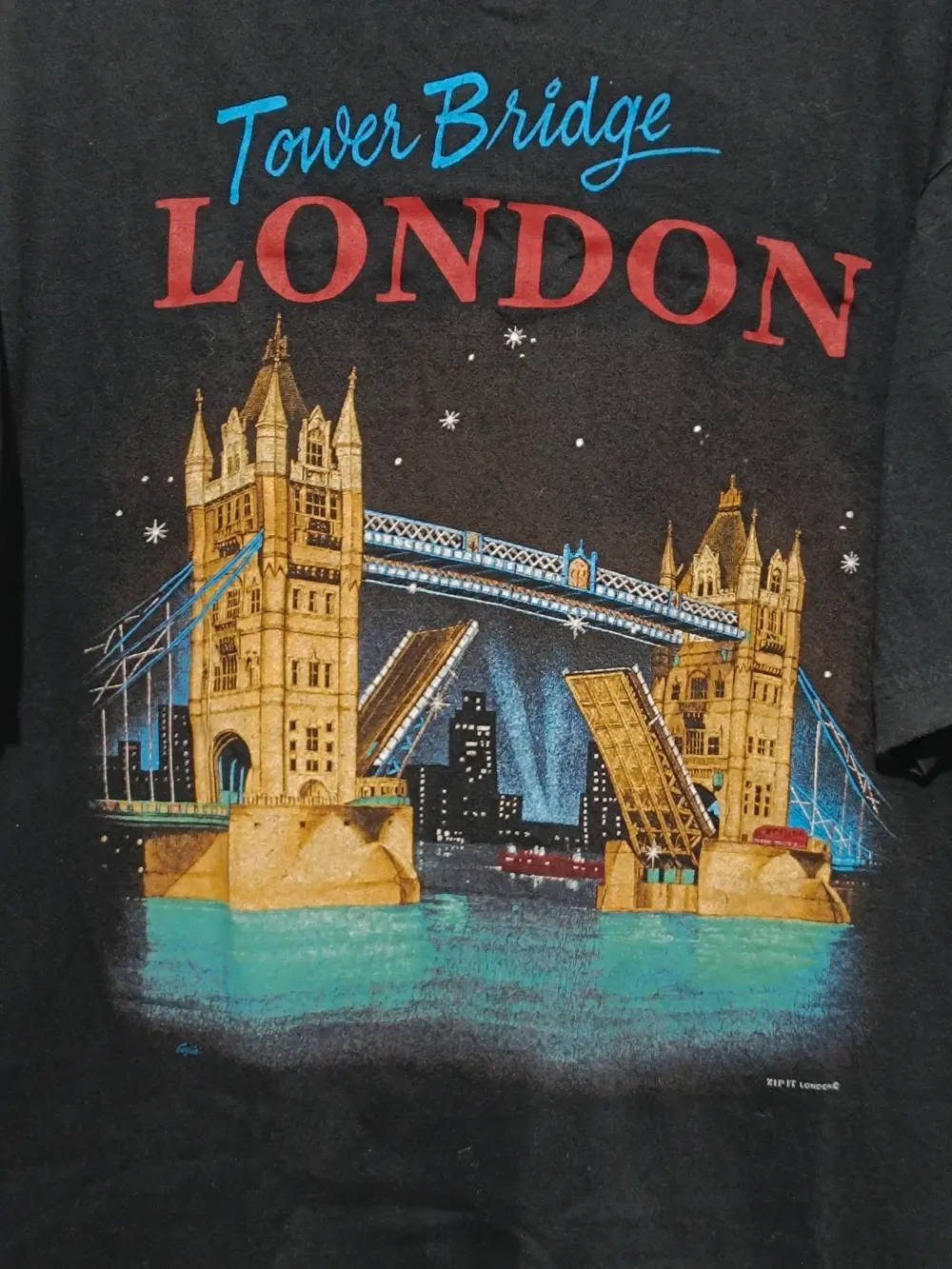 Camiseta vintage Tower Bridge London Zip It talla M sirve para L ver medidas, foto 2