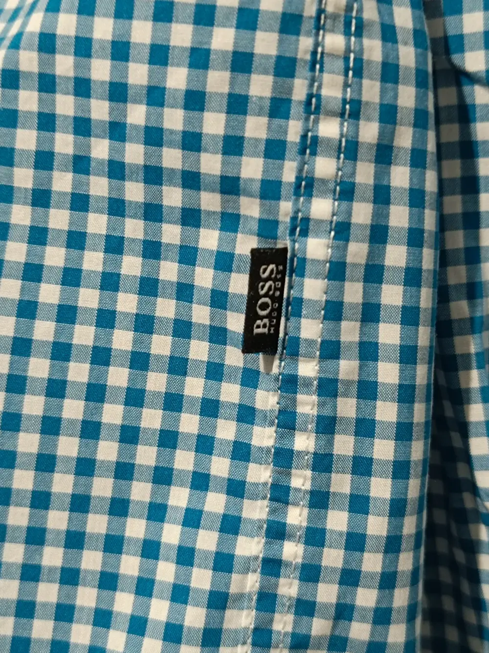 Camisa a cuadros manga larga Hugo Boss talla XL ver medidas, foto 5