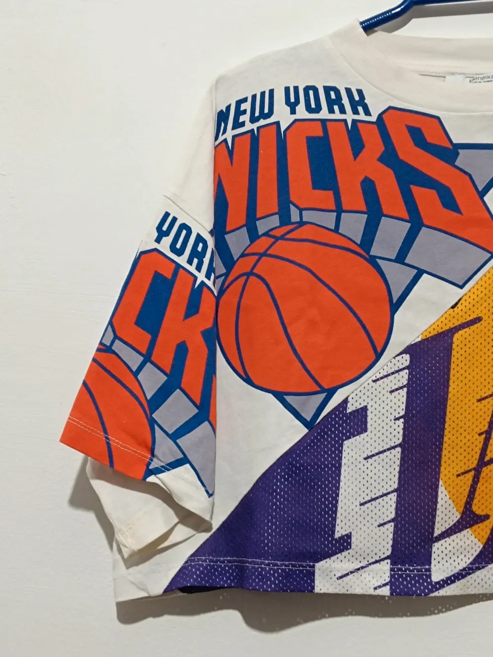 Camiseta top NBA Bershka talla L, foto 2