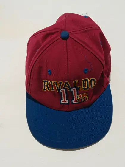 Gorra vintage FC Barcelona Rivaldo 11 Corner talla única ajustable adulto unisex