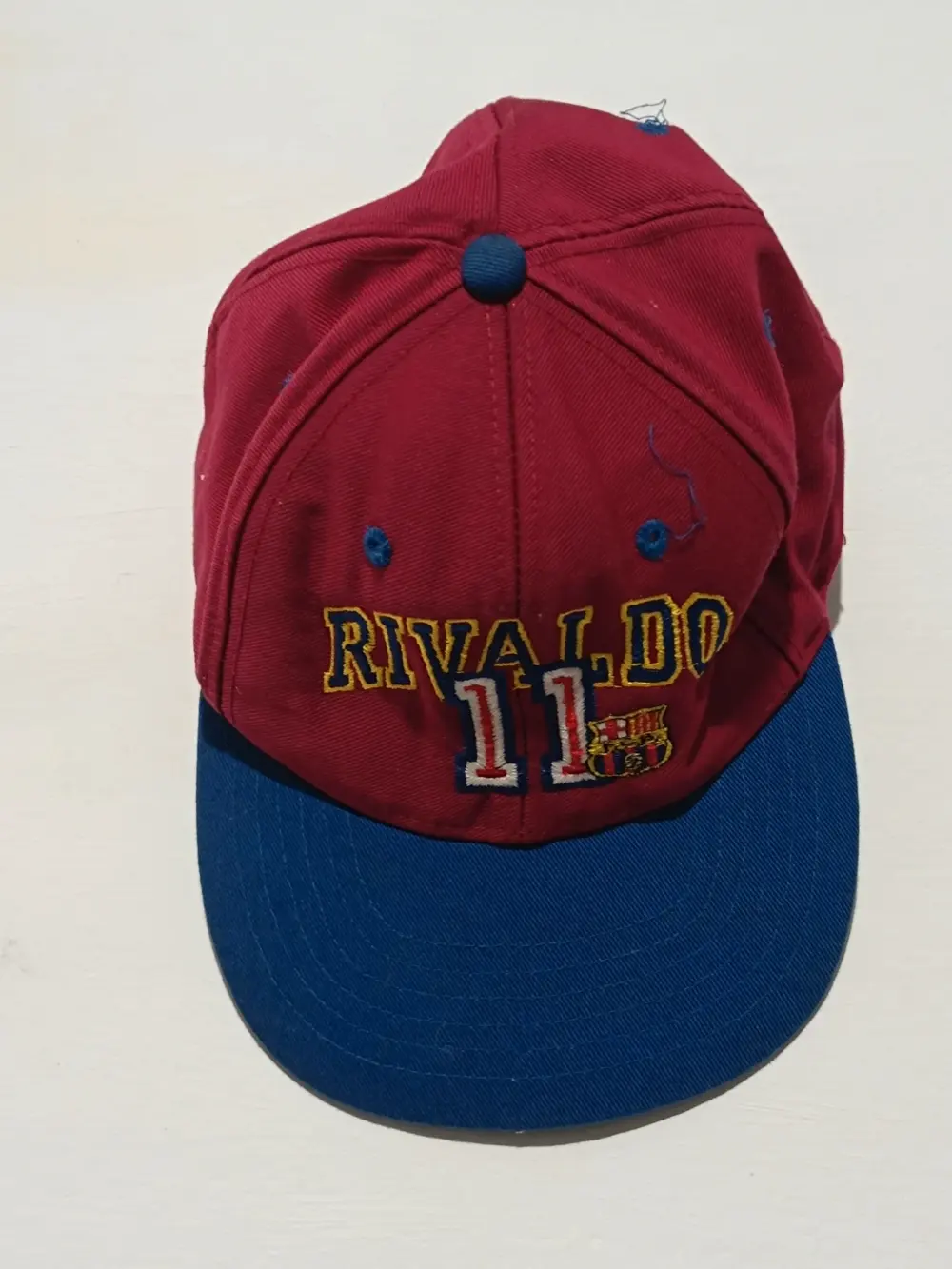Gorra vintage FC Barcelona Rivaldo 11 Corner talla única ajustable adulto unisex