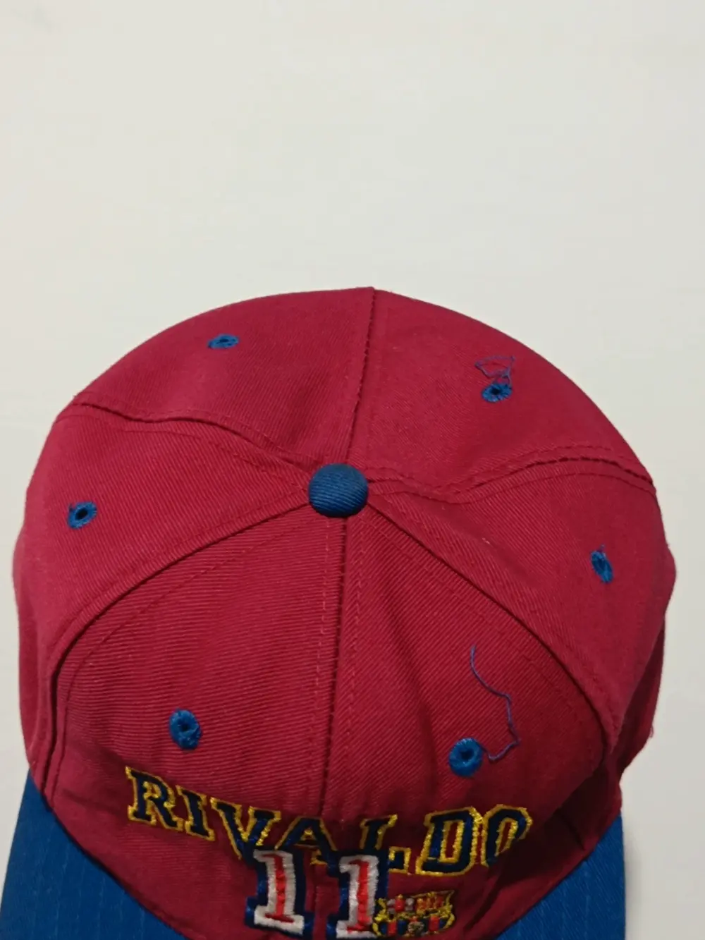 Gorra vintage FC Barcelona Rivaldo 11 Corner talla única ajustable adulto unisex, foto 3