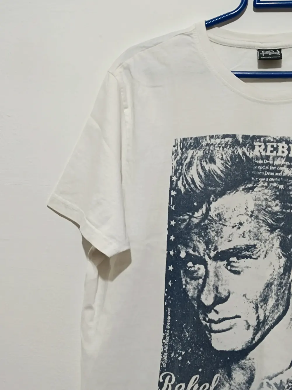 Camiseta vintage James Dean Born Rebel talla L Hollywood Legends, foto 3