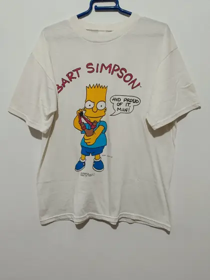 Camiseta vintage años 90 Bart Simpson Tm talla M ver medidas
