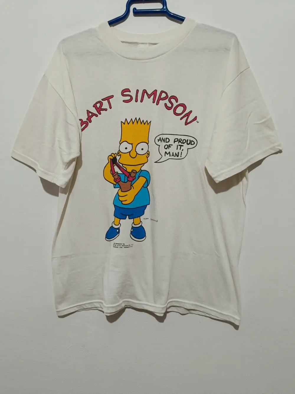 Camiseta vintage años 90 Bart Simpson Tm talla M ver medidas