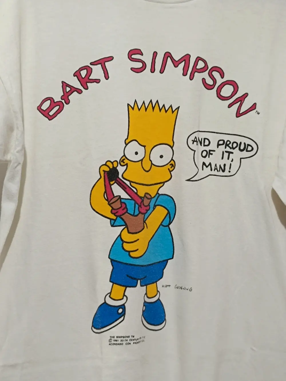 Camiseta vintage años 90 Bart Simpson Tm talla M ver medidas, foto 2