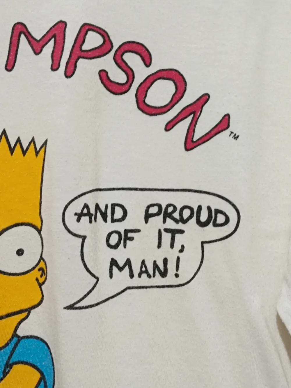 Camiseta vintage años 90 Bart Simpson Tm talla M ver medidas, foto 3